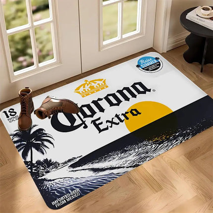 C-Corona E-Extra Beer Floor Carpet Kids Room Bedroom Decoration Balcony Anti-Slip Doormat Living Room Hotel Decor Mat