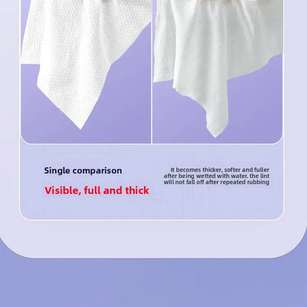Face Towel Disposable Pure Cotton Thick Facial Towels Disposable Compressed Wipes Soft Cleansing Wipes Travel Makeup Paper Home
