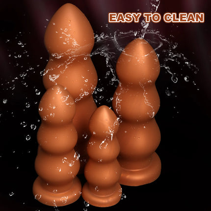 big huge anal beads soft smooth anal dildo penetration anal toys Prostate Massage silicone dilatador super large butt plug ball