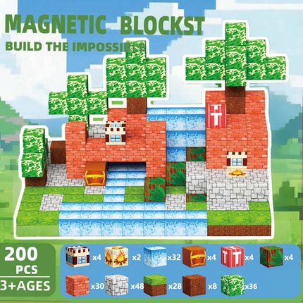 Magnetic Building Blocks Set - 100/200/400 Pieces Educational STEM Toy