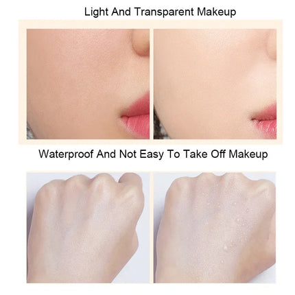 Mushroom Head Air Cushion BB Cream with Sponge Puf Brightening Moisturizing Foundation Concealer Whitening Base Makeup Cosmetics