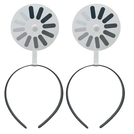 Creative Loading Headband/Hairpin Set for Women Girls, Rotation Funny Brain Loading  Hair Bands Hair Clip Party Props Accessory