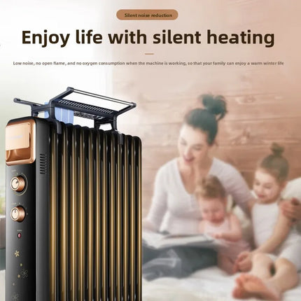 Electric radiator, oil-filled heater, household energy-saving fan heater, indoor heating, electric oil heater