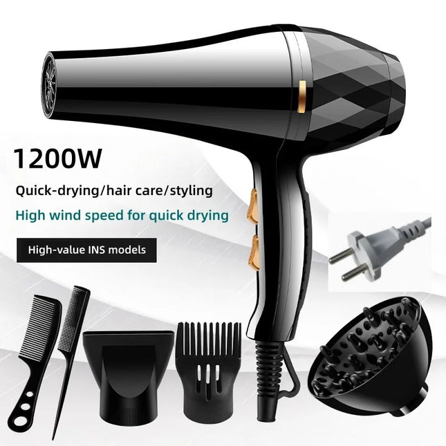 New High Wind Power Hair Dryer With Hot And Cold Constant Temperature Quick Drying Hood, Household Hair Salon Hair Dryer Tube