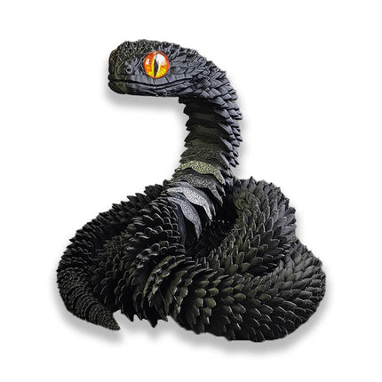 60CM 3D Printed Snake Rotatable Joints Snake Figurines Creative Home Office Desktop Crafts Ornament 2025 New Year Crafts Gift