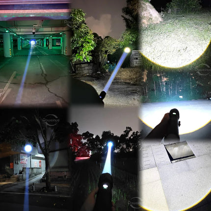1000000LM Ultra Powerful Handheld Flashlight High Power Rechargeable Torch Long range 3000M Flash Lights Outdoor Camping Lantern