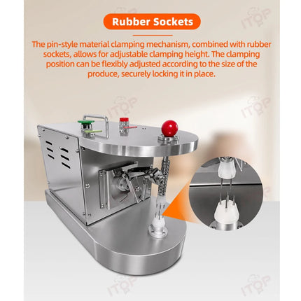 Commercial Automatic Fruit Peeler Machine for Dia 50-100mm round Fruits Peeling Thickness Adjustable 80W Fruit Peeling Equipment