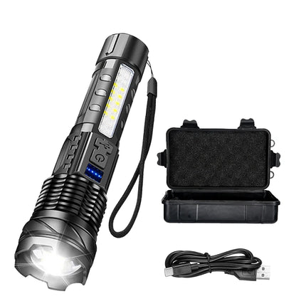 Powerful P50 Led Flashlights 2000LM Ultra Bright Tactical Light Emergency Spotlights Telescopic Zoom Light Builtin 18650 Battery