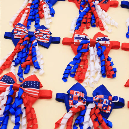 50PCS Puppy Bowties For July 4th Independence Day Adjustable Pet Dog Bow Ties Fashion Cat Neckties For Dog Pet Grooming Products