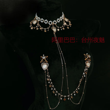 Metal Nipple Clamps Body Chains Butt Plug Set Sexy Women Jewelry Lingerie Breast Restraints Clitoral Stimulators Anal Dilator SM