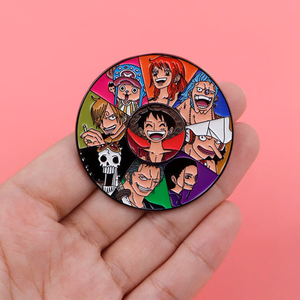 Japanese Anime Enamel Pin Lapel Pins for Backpacks Brooches for Women Rotatable Badge Cosplay Accessories Friends Gift Toys