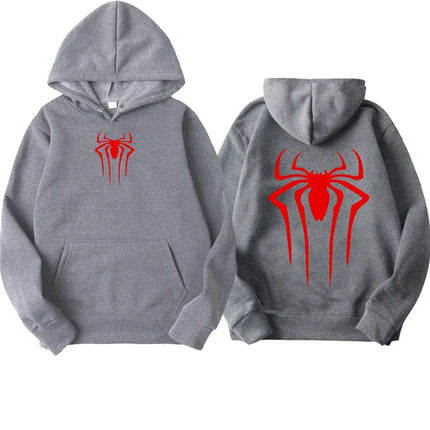 Fashion Printed Spider Hoodie for Men Casual Hoodie Pullover Sweatshirt for Men Top Spider Hoodie Sweatshirt