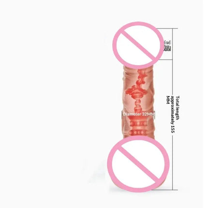 For Women Self-pleasure Vibrator Airplane Cup Male Masturbator Couples Sex Toy G-spot Stimulating Massage Silicone Rod