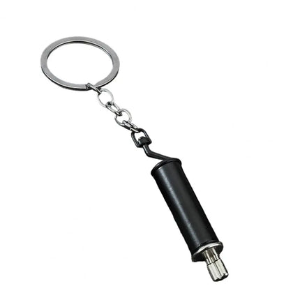 Alloy Keychain Car Exhaust Pipe Keychain Unique Pendant Keychains for Car Backpack Accessories Gifts for Men Car Enthusiasts