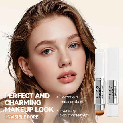 Tlm Color Changing Foundation Stick with Spf 15 Adjusting Nude, All-Day Lasting, Natural-Looking Complexion