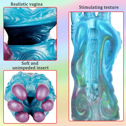 GEEBA safer sex products Male Masturbator Silicone Alien Monster Penis Sleeve Adult Sex Toy for Men Fantasy Pocket Pussy Stroker