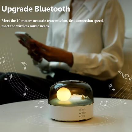 New Bluetooth Speaker Ambient Light High Quality Sound Bluetooth Music Box with Dimming Soft Light Wireless Music Play