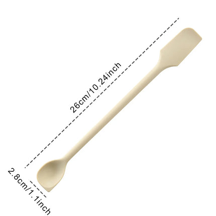 1/4Pcs Cosmetic Bottle Silicone Mini Scraper Baking Double End Two In One Spatula Jam Bottle Scraper Spoon Set