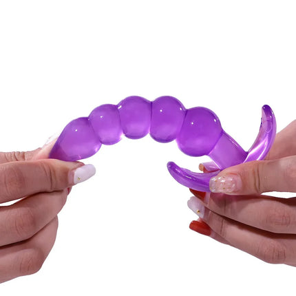 Butt Plug Dildo Butt Prostate Massage Unisex Sexy Stopper Soft Silicone Anal Plugs Beads Adult Sex Toy for Men Women Adult Games