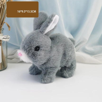 Children Puzzle Electronic Toys Electric Stuffed Rabbit Walk Bark Nod Birthday Parties Holiday Gifts Room Decoration