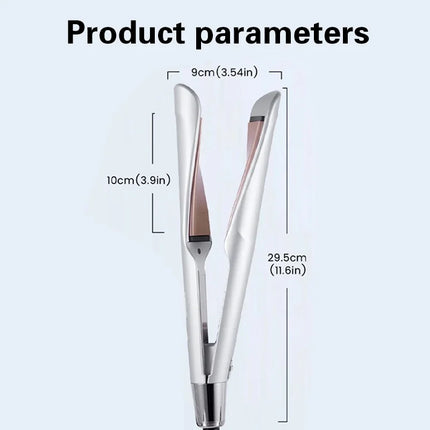 New 2-in-1 Curling Iron & Straightener Multi-Function Hair Styling Tool Dual-Purpose Curling and Straightening Iron