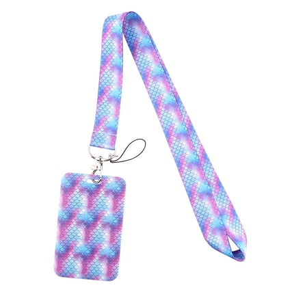 New Sakura Cherry Blossoms Flower lanyard card ID Badge Holder Keychain Pass Gym Mobile Kids Key Holder Key Rings Gift