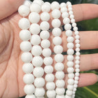 White Agates / 10mm 36 to 37pcs