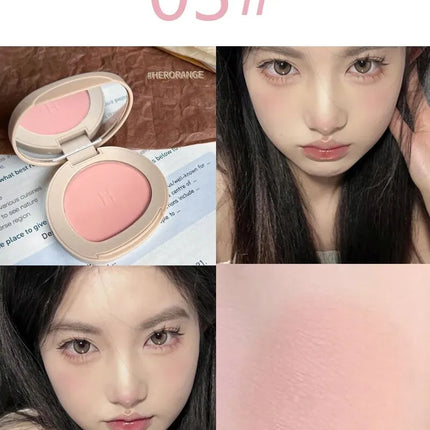 HERORANGEHR526 Monochromatic Blush Is Waterproof, Sweat-proof, Colorfast, and Durable. Six Colors Are Available.
