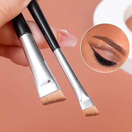 1/10pcs Double Head Blade Eyeliner Eyebrow Brush Portable Soft Flat Fine Eye Liner Brow Contour Makeup Brushes Make Up Tools Set