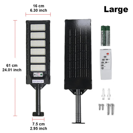 12000W Solar Lights Commercial LED Outdoor Dusk To Dawn Solar Street Lamp Waterproof Backyard Garden Security Lighting IR Sensor