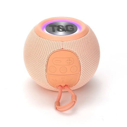 TG337 Bluetooth Speaker Portable TWS Wireless Mini Bass Boombox LED Loudspeaker Outdoor Music Player Support BT AUX FM TF