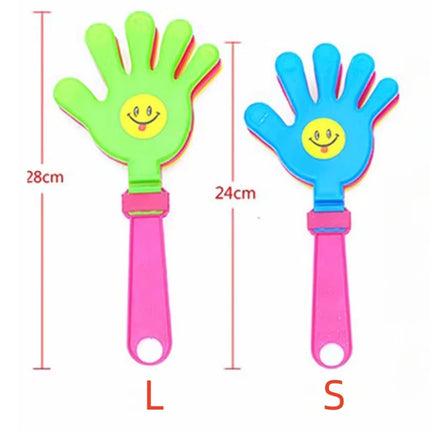 2pcs Color Random Fashion Colorful Hand Clapper Props Children Palm Clap Cheering Birthday Gift Party Favors Clapping Toys