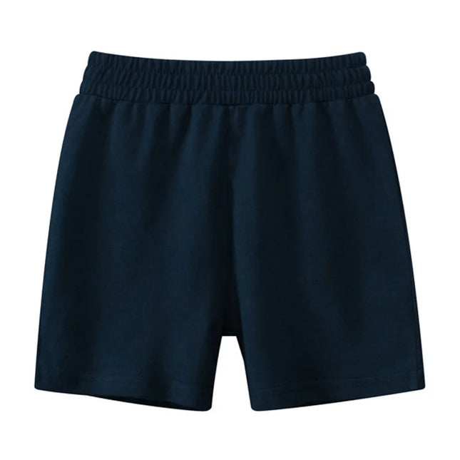 Jogger Shorts for Boys Kids Children Sports Run Cotton Pants Baby Solid Plain Color Summer Casual Blank Short Trousers 1-9 Years