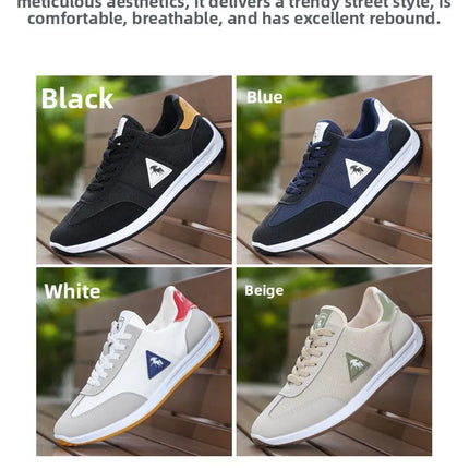 Men's Breathable Mesh Sports Shoes Lightweight Comfortable Soft Bottom Casual Shoes Versatile Footwear for All Seasons