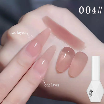 SHAKA 10ml New Popular Ice Pink Nail Gel Polish Set Semi Permanent Nail Art Soaking UV LED Nail Salon DIY Nail Salon Gel 4 sold