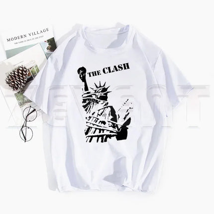London Calling The Clash Album Ulzzang T Shirts Spring Tops Tees Men Women Short Sleeve Casual T Shirt