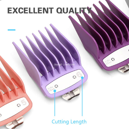 Universal Hair Clipper Guards Barber Trimmer Attachment Limit Combs Professional Barber Accessories Replacement Set Limit Combs