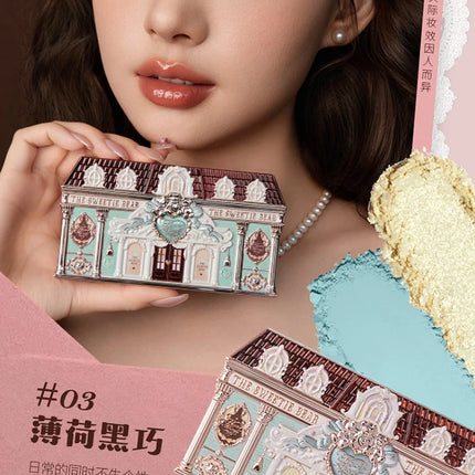 Flower Knows Makeup The Sweetie Bear Collection Eyeshadow Palette 6 Colors Glitter Matte Bronzer Multi Use Kawaii  Cosmetics