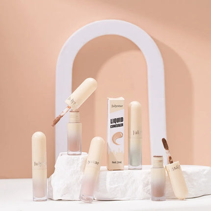 Waterproof Liquid Concealer Oil-control Lasting Cover Dark Circle Tattoo Acne Natural Full Coverage Lightweight Concealer Makeup