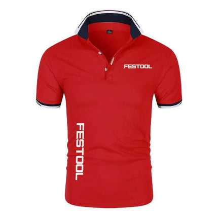 Men's New T-shirt Classic Short-sleeved Polo Shirt Summer Top Casual T-shirt Button Collar Super Large M-4XL Casual Polo Shirt