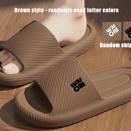 Summer Fashion Slippers Men Shoes Cloud Slippers For Men Home Flat Sandals Massage Flip Flops Couples Bathroom Indoor Slides