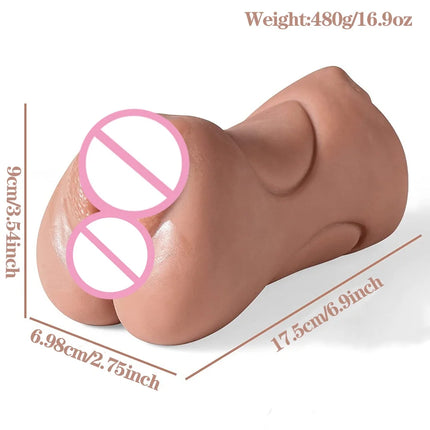 Realistic Vagina Sex Toys Masturbation For Men Deep Throat Artificial Real Pussy Oral Male Masturbator Realistic  Vagina