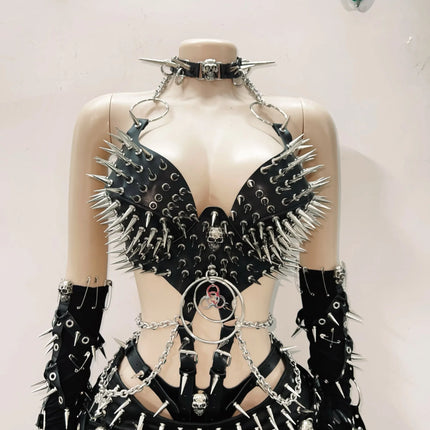 Gothic Tank Tops Punk Tank Tops halter topy2k clothes y2k crop top gothic clothes y2k top rivet Tank Tops Skull top vintage top