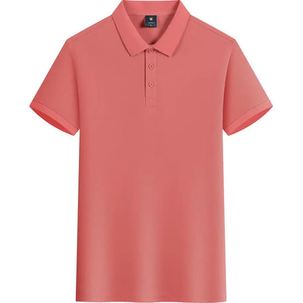 Summer 100% cotton overalls polo shirt custom company logo embroidered lapel short-sleeve T-shirt printing