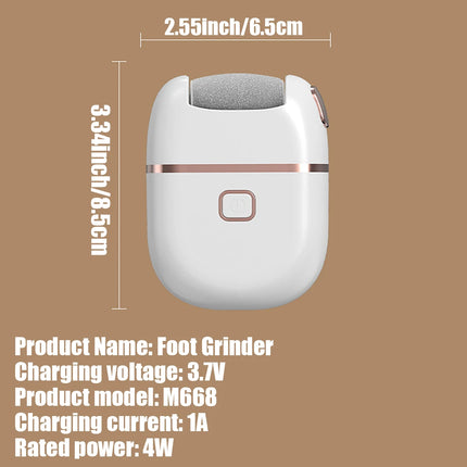 Electric Foot Callus Remover, Professional Electric Callus Remover, Rechargeable Portable Electronic Foot File Pedicure Tool, Electric Callus Remover Kit for Smooth and Soft Feet - Ideal Gift for Care of Hard, Cracked, and Dr