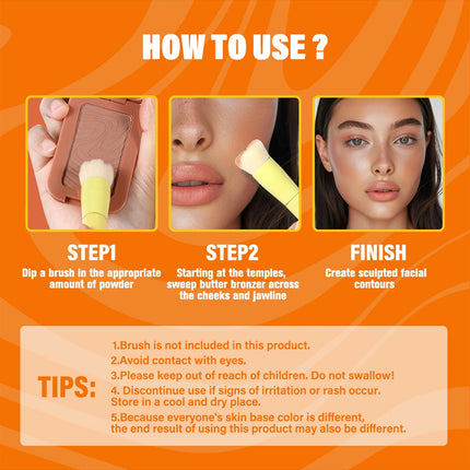 Waterproof Bronzer Makeup Contour Sticks Cosmetics Contouring for Face Bronzers And Illuminators Matte Shading Palette Powder