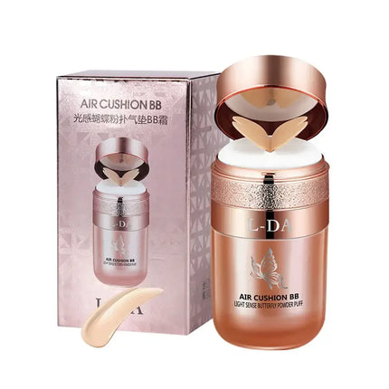 Air Cushion BB Cream Butterfly Powder Puff Moisturizing Foundation Concealer Whitening Oil-control Waterproof Makeup Cosmetics