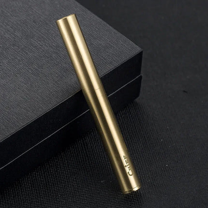Creative Unusual Kerosene Lighter Copper Nunchaku Funny Retro Grinding Wheel Flint Lighters Foldable Mini Portable Men's Gift