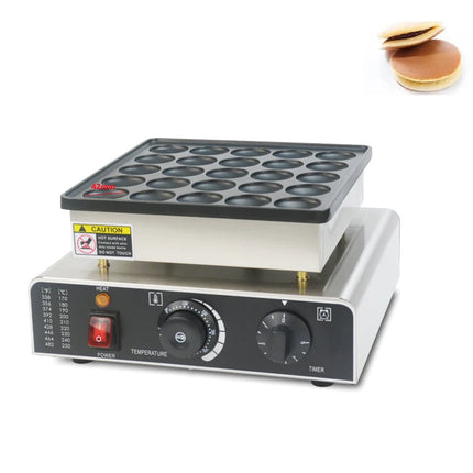 HPH2O Commercial 25 Holes Dutch Poffertjes Grill Mini Pancake maker Machine Snack Waffle Maker mini hotcakes Kitchen Appliance