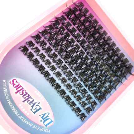 HBZGTLAD10row Fairy Lash Clusters Manga Cluster EyelashLash Clusters Wispy Eyelashes Extensions Natural Look C/D Curl Individual